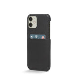Trunk iPhone 11 Pro / XS / X Genuine Leather Case with Card Pocket - Black