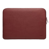 Trunk Vegan Leather Sleeve for Macbook 13" (30,5 x 22 x 2 cm) - Wine Red Apple Peel