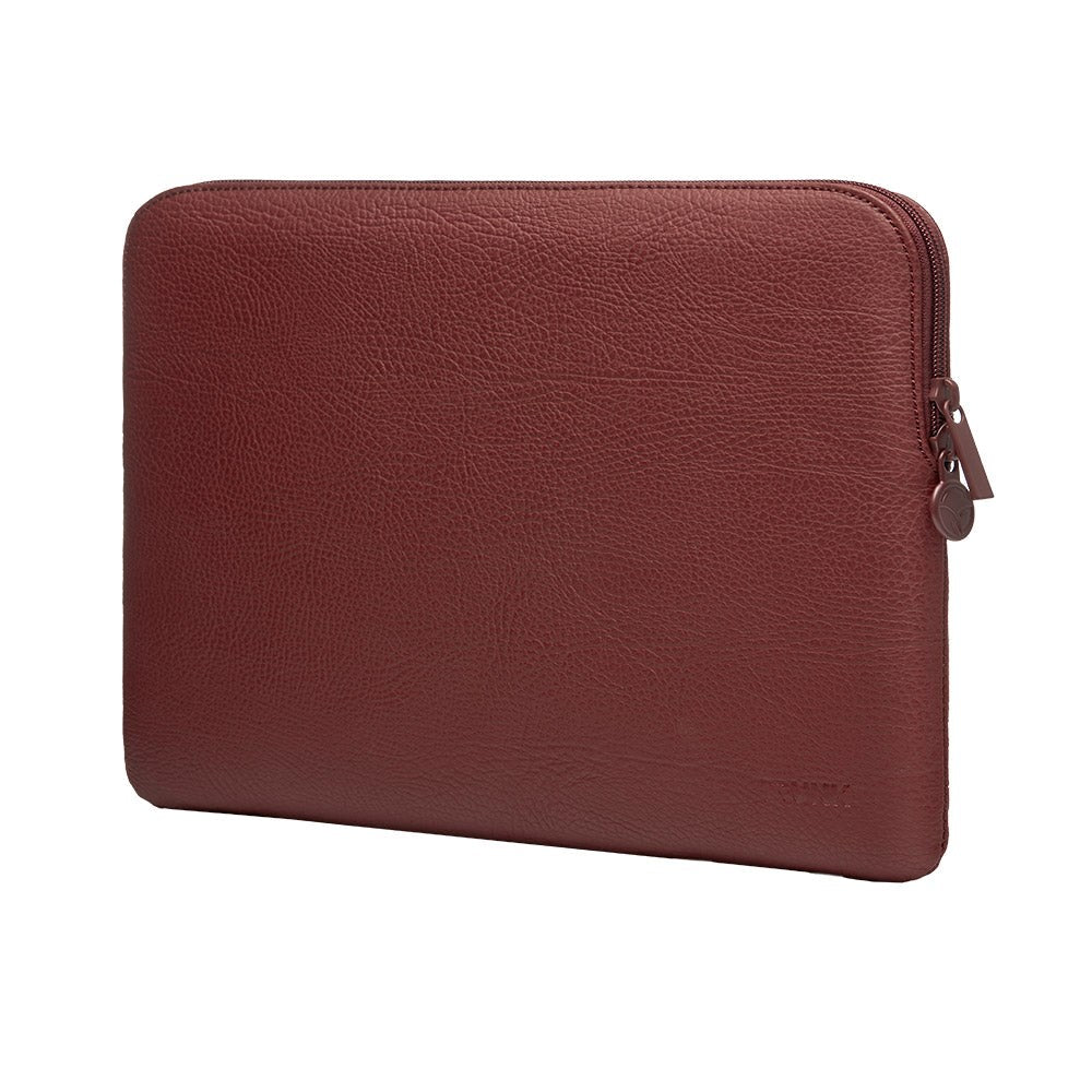 Trunk Vegan Leather Sleeve for Macbook 13" (30,5 x 22 x 2 cm) - Wine Red Apple Peel