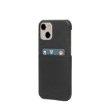 Trunk iPhone 13 Mini Genuine Leather Case with Card Pocket - Black
