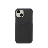 Trunk iPhone 13 Mini Genuine Leather Case with Card Pocket - Black