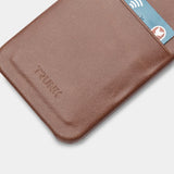 Trunk iPhone 13 Pro Genuine Leather Case with Card Pocket - Brown