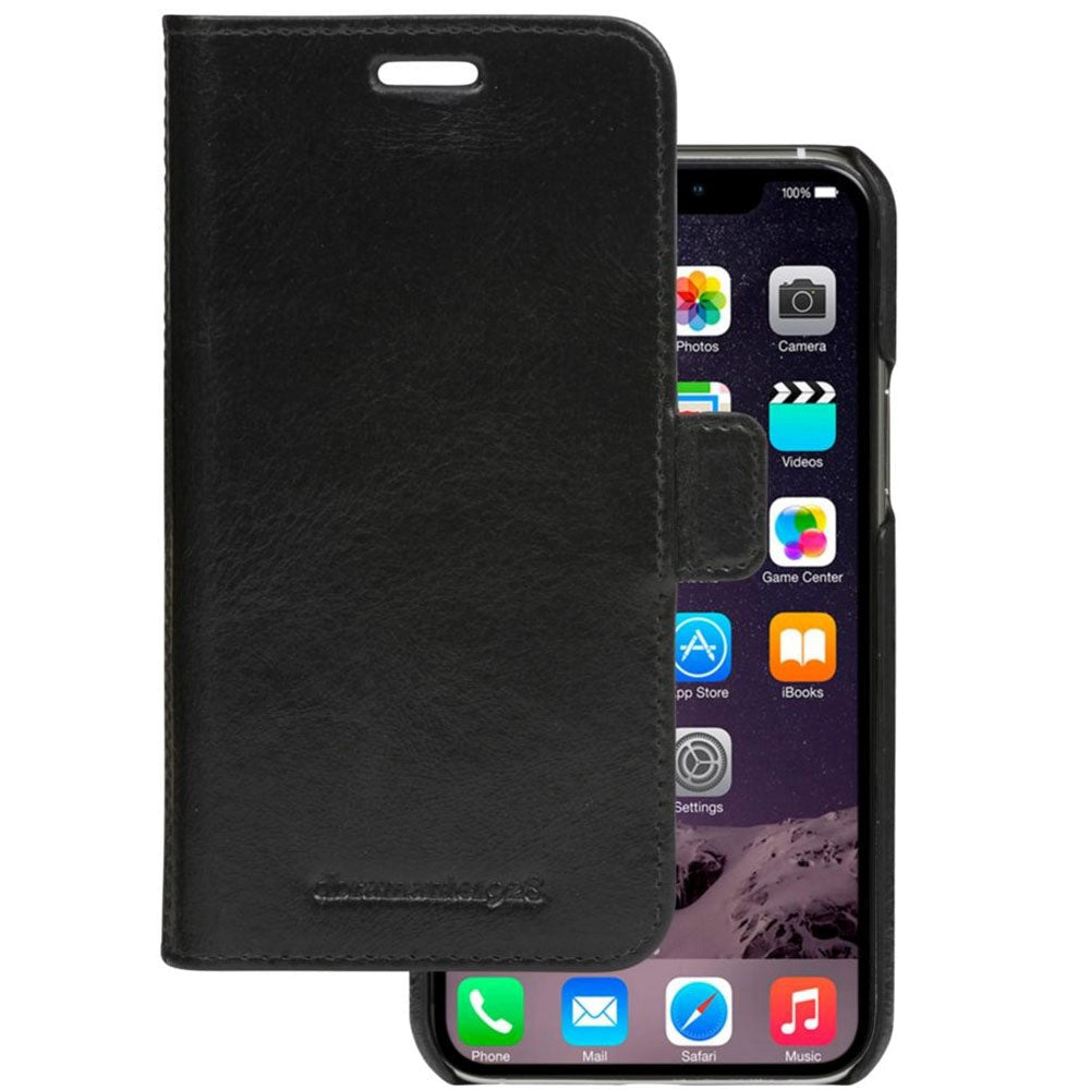 iPhone 11 dbramante1928 Lynge Genuine Leather Magnet Wallet Case Black