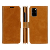 Samsung Galaxy S20+ (Plus) dbramante1928 Lynge 2-in-1 Genuine Leather Flip Case - Tan