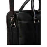 Dbramante1928 "Skanderborg" Genuine Leather 16" (37 x 27 cm) Macbook / Laptop Bag - Pebbled Black