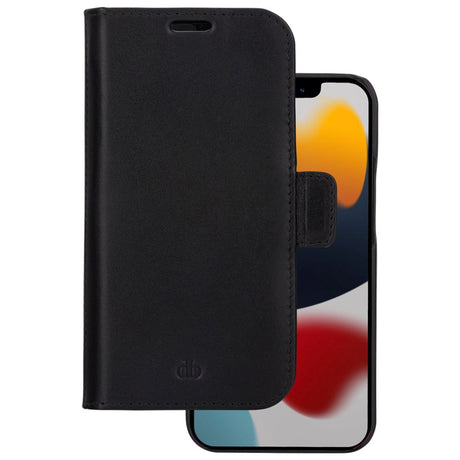 iPhone 13 Pro dbramante1928 Lynge Genuine Leather Magnet Case - Black