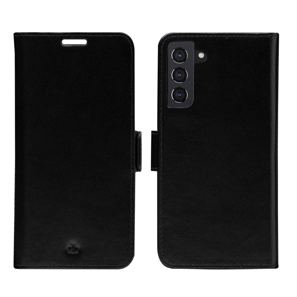 Samsung Galaxy S22+ (Plus) dbramante1928 Lynge 2-in-1 Genuine Leather Flip Case - Black