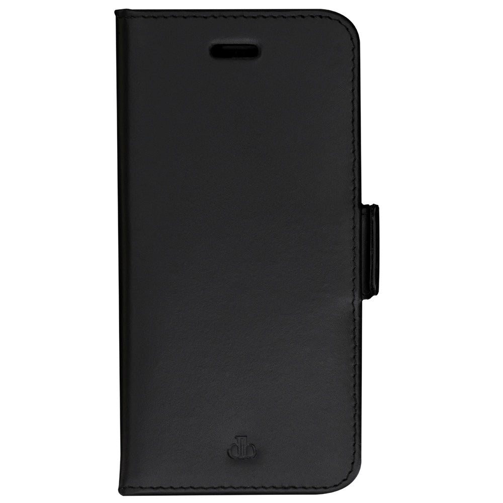 iPhone 14 dbramante1928 Copenhagen Genuine Leather Magnet Flip Case - Black