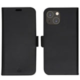 iPhone 14 dbramante1928 Lynge Genuine Leather Magnet Flip Case - Black