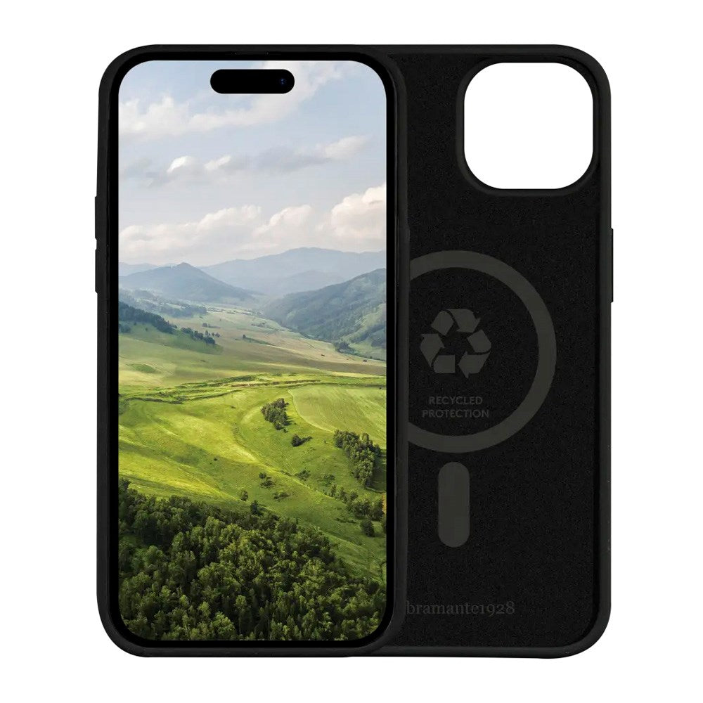 iPhone 16e / 15 / 14 / 13 dbramante1928 Monaco Silicone Case - MagSafe Compatible - Black