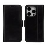 iPhone 15 Pro Max dbramante1928 Copenhagen Slim Genuine Leather Case w. Wallet - Black