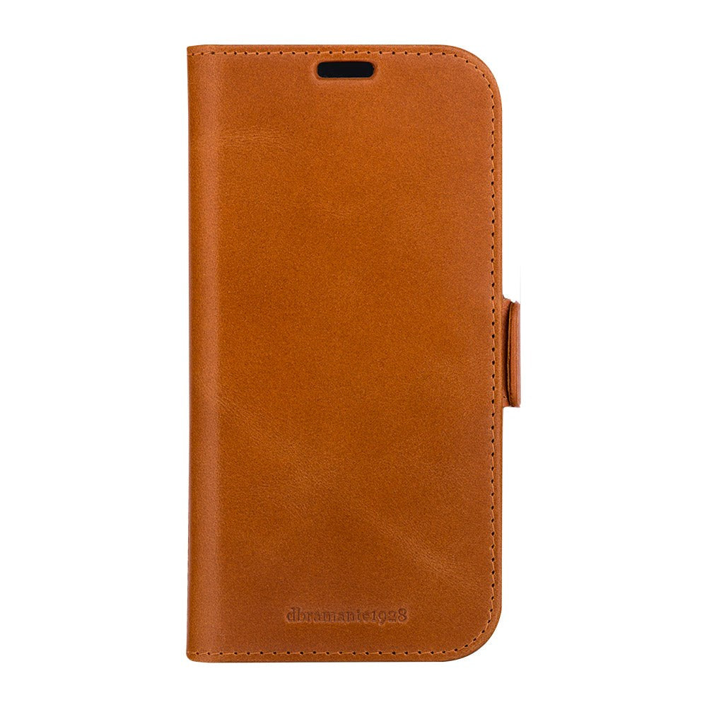 iPhone 15 Pro Max dbramante1928 Copenhagen Slim Genuine Leather Case w. Wallet - Tan