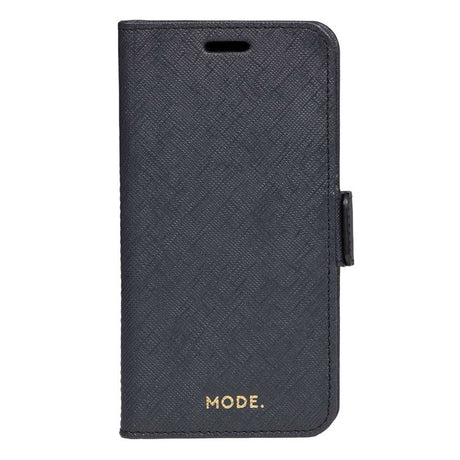 iPhone 8 / 7 / 6s / 6 dbramante1928 Fashion New York Genuine Magnetic Leather Wallet Case - Night Black