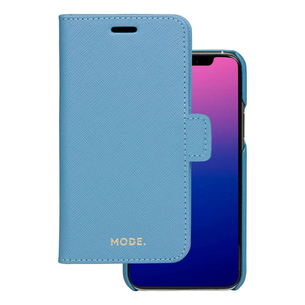 iPhone 11 Pro dbramante1928 New York 2-in-1 Genuine Leather Flip Case - Nightfall Blue