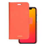 iPhone 11 dbramante1928 New York 2-in-1 Genuine Leather Flip Case - Rusty Rose