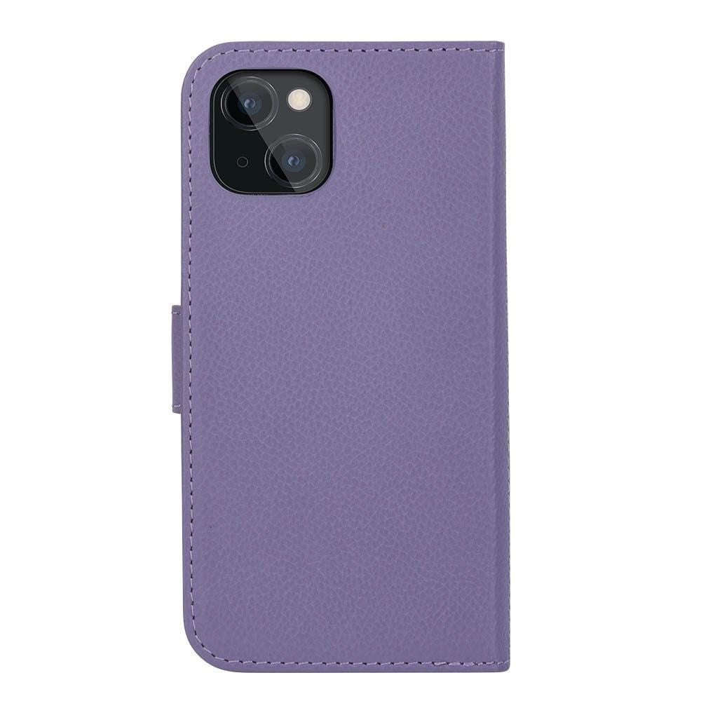 iPhone 13 Mini dbramante1928 New York Magnetic Genuine Leather Wallet Case - Daybreak Purple