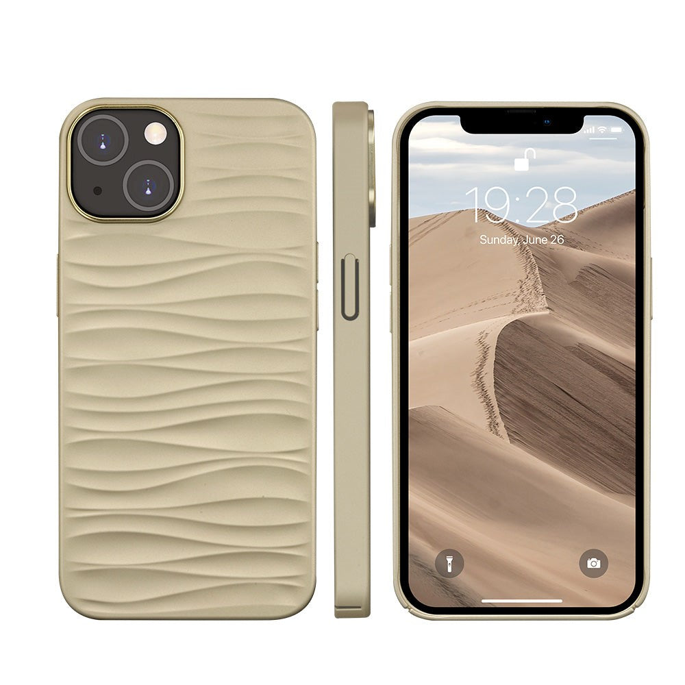 dbramante1928 iPhone 14 Plus Dune Back Case - 100% Recycled Plastic - Sand