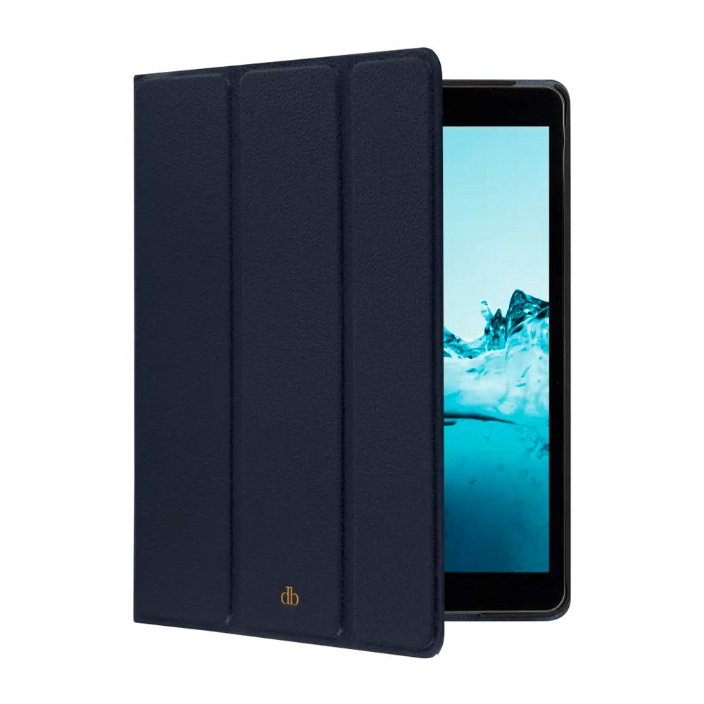 iPad 10.2" (2021 / 2020 / 2019) dbramante1928 Milan Genuine Leather Flip Case - Pacific Blue