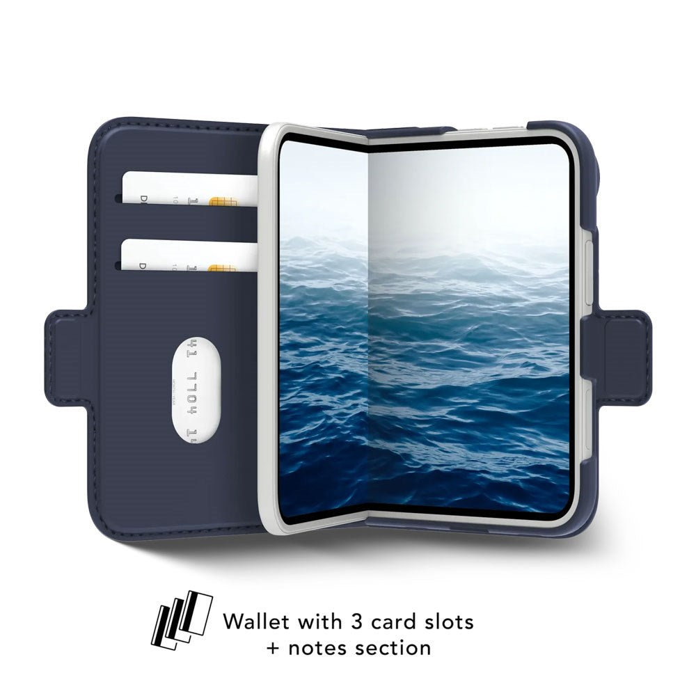 iPhone Duo dbramante1928 Copenhagen Kick ICON Flip Case - MagSafe Compatible - Deep Water