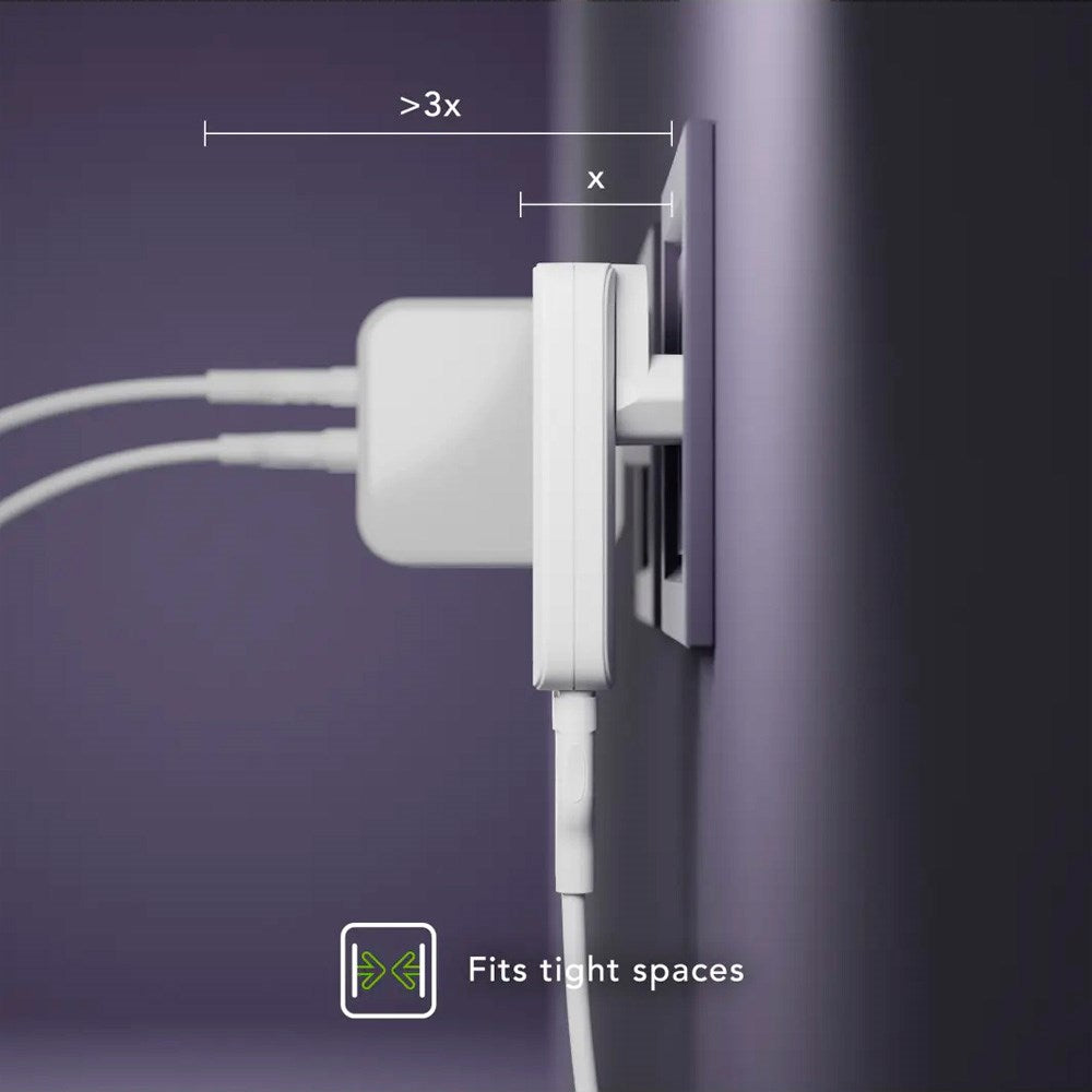 dbramante1928 Slim Wall Charger with 1x USB-C 20W & 1x USB-A 18W - White