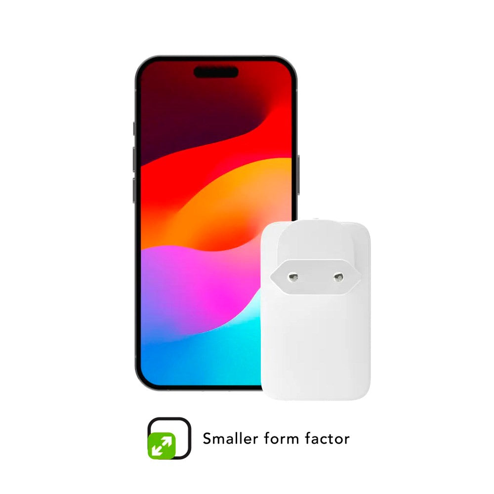 dbramante1928 Slim Wall Charger with 1x USB-C 30W & 1x USB-A 30W - White