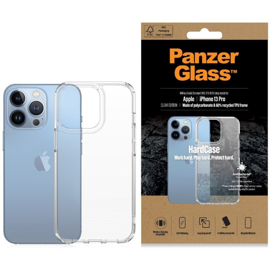 iPhone 13 Pro Case PanzerGlass HardCase Antibacterial Case - Transparent