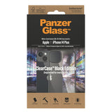 iPhone 14 Plus Case PanzerGlass AntiBacterial ClearCase - Black Edge