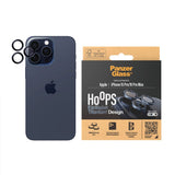 iPhone 15 Pro / 15 Pro Max PanzerGlass Hoops - Camera Protection - Platinum Strength - Blue Titanium