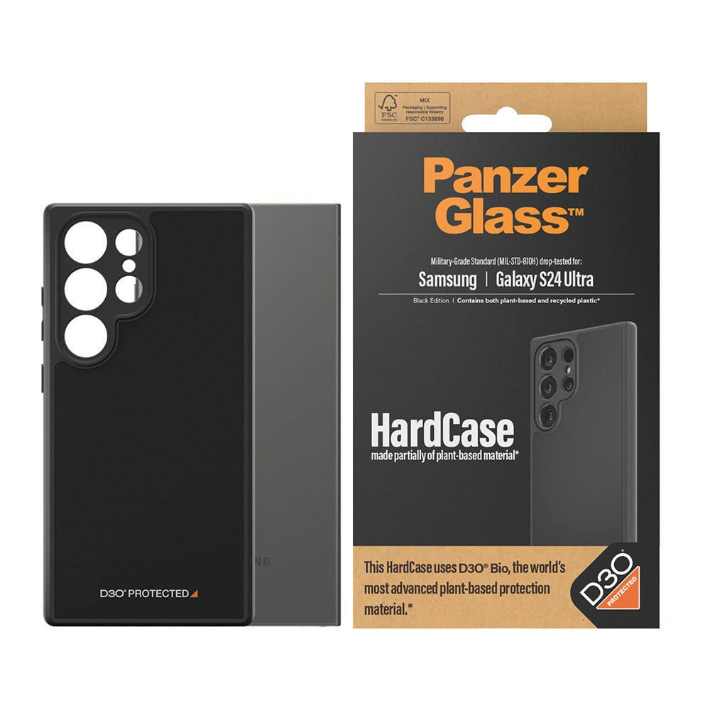 Samsung Galaxy S24 Ultra Case PanzerGlass D3O Bio HardCase - Black