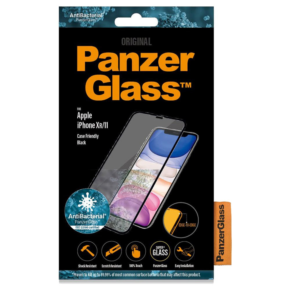 iPhone 11 / XR PanzerGlass Screen Protector - Case Friendly - Black (DEMO)