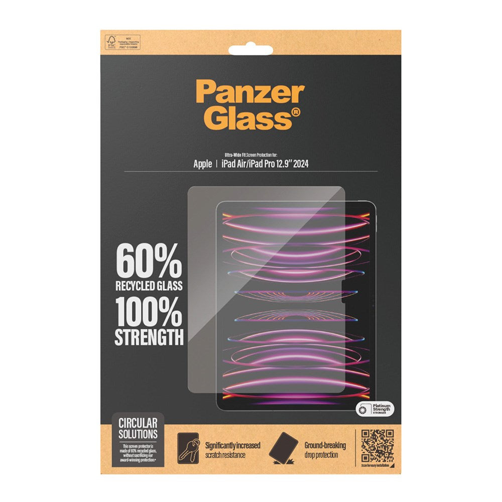 iPad Air 13" (2024) / Pro 13" (2024) PanzerGlass Ultra-Wide Fit Screen Protector - Platinum Strength - Transparent