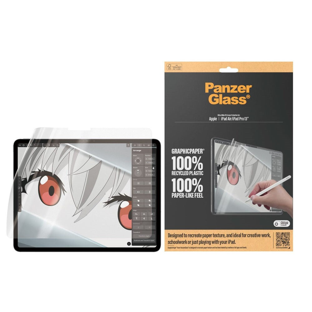 PanzerGlass GraphicPaper Screen Protector Film - iPad Air 13" (2024) / Pro 13" (2025 / 2024) - Transparent