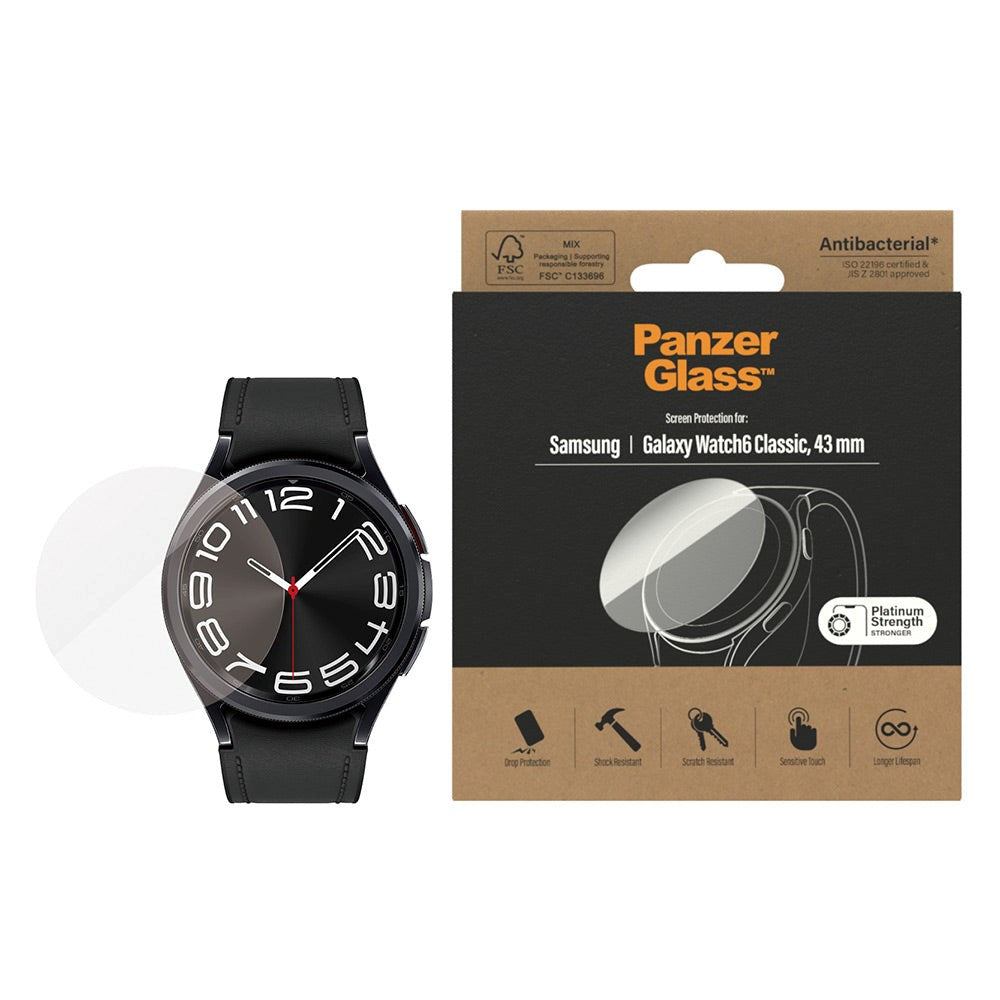 PanzerGlass Samsung Galaxy Watch 6 Classic (43mm) Tempered Glass - Transparent