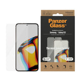 Samsung Galaxy S23 PanzerGlass AntiBacterial Ultra-Wide Fit Screen Protector - EasyAligner - Diamond Strength - Transparent