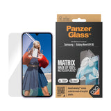 Samsung Galaxy A35 (5G) PanzerGlass Matrix AntiBacterial Ultra Wide Fit Screen Protector- AlignerKit - Platinum Strength - Transparent