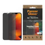 iPhone 14 / 13 / 13 Pro PanzerGlass AntiBacterial Ultra Wide Fit - Privacy - Diamond Strength - Transparent