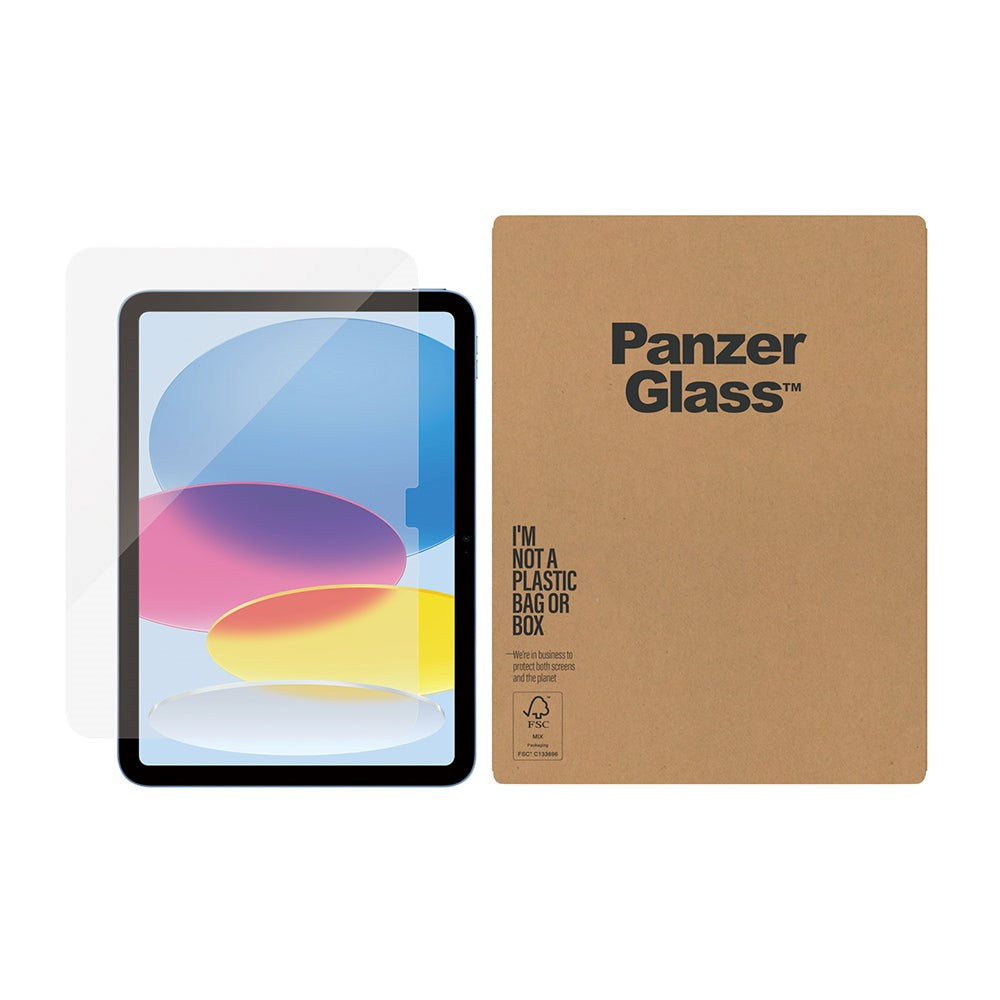 iPad 10.9" (2022) PanzerGlass Screen Protector AntiBacterial Ultra-Wide Fit - Platinum Strength - Transparent (BULK)