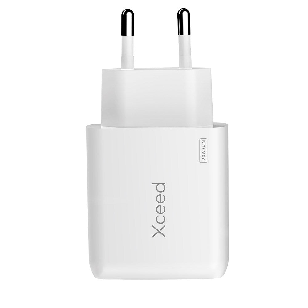 Xceed 20W GaN Wall Charger with 1 x USB-C 1 x USB-A - White