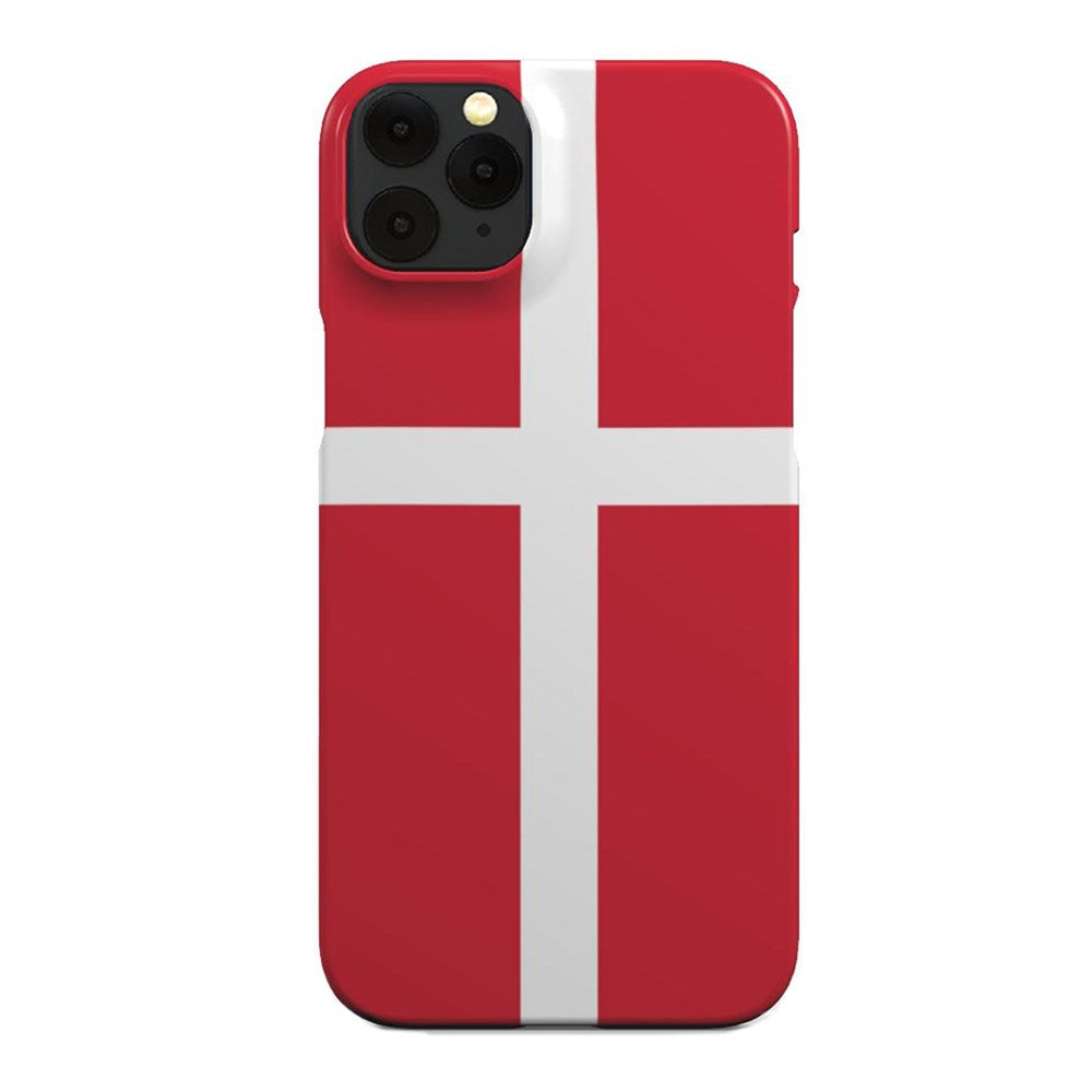 EIDERWOOD iPhone 11 Pro Hard Plastic Cover - Denmark's Flag