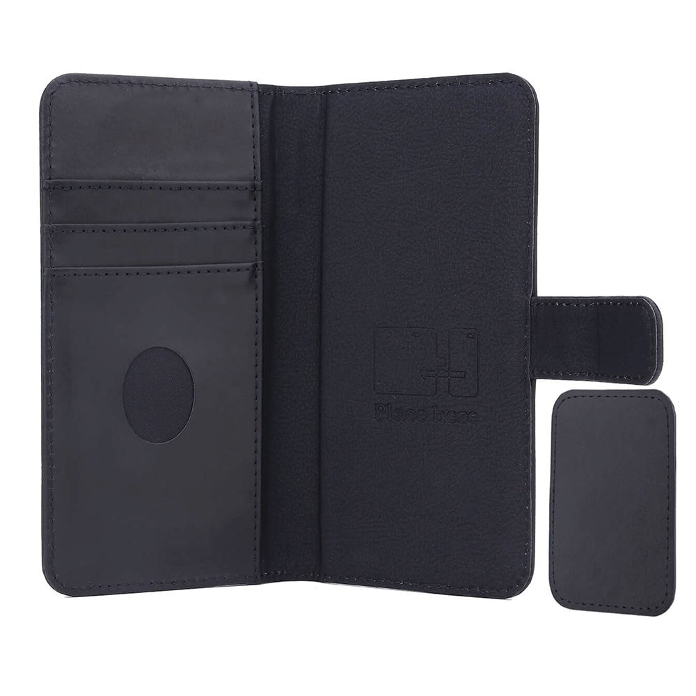 RadiCover 2-in-1 - Genuine Leather Universal Case L - 86% Radiation Protection - Black'