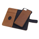 RadiCover 2-in-1 - iPhone SE (2022 / 2020) / 8 / 7 / 6 / 6S - Genuine Leather Case - 86% Radiation Protection - Brown