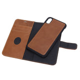 RadiCover 2-in-1 - iPhone X/Xs - Genuine Leather Case - 86% Radiation Protection - Brown