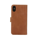 RadiCover 2-in-1 - iPhone X/Xs - Genuine Leather Case - 86% Radiation Protection - Brown