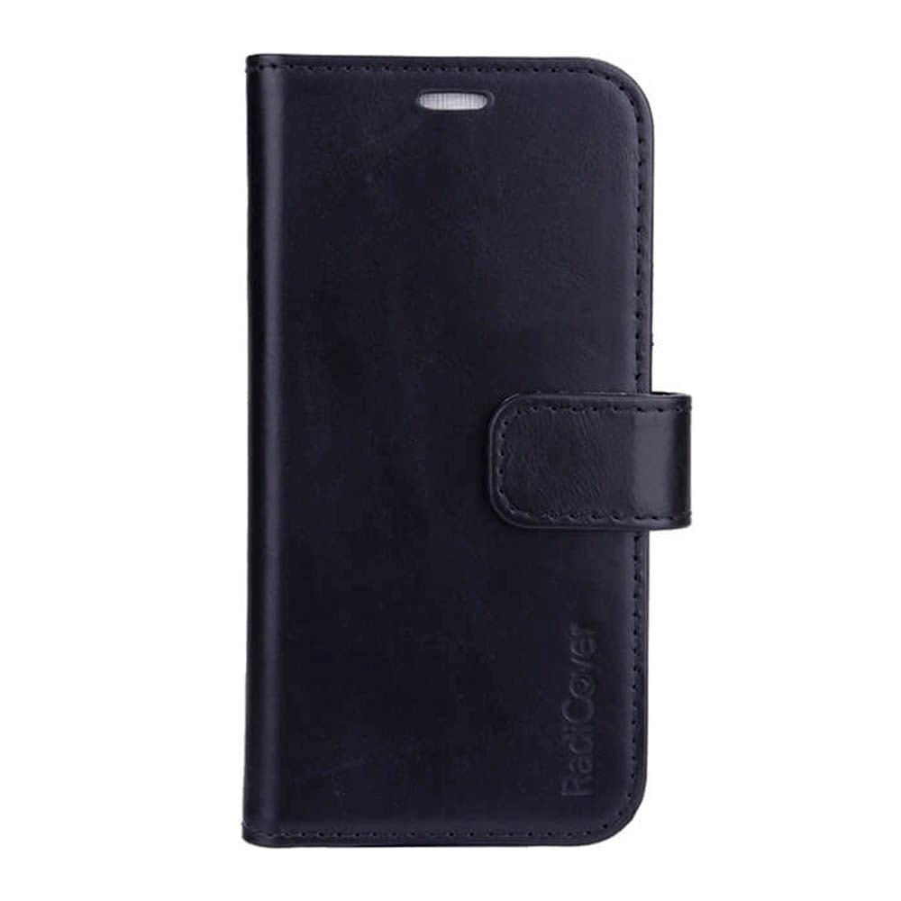 RadiCover 2-in-1 - iPhone 13 Mini - Genuine Leather Case - 86% Radiation Protection - Black