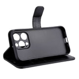 iPhone 15 Pro RadiCover Vegan Leather Flip Case - 86% Radiation Protection - MagSafe Compatible - Black