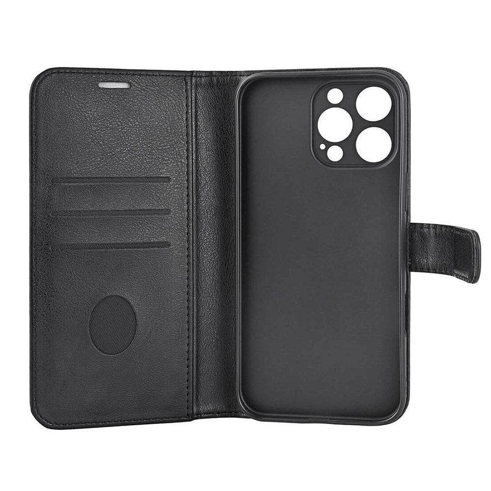 RadiCover iPhone 16 Pro Max Anti Radiation Vegan Leather Flip Case with Wallet - MagSafe Compatible - Black