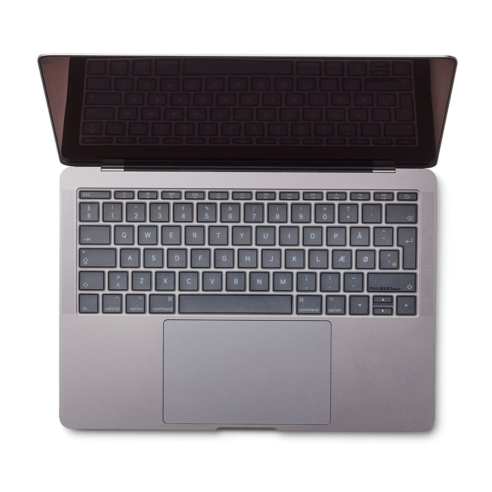 Philbert MacBook (A1534 / A1708) Keyboard Case w. Nordic Keyboard - Transparent / Black