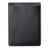 Philbert UltraSlim Vegan Leather Sleeve w. Strap for MacBook / Laptop 15" (35,5 x 25 x 2 cm) - Black