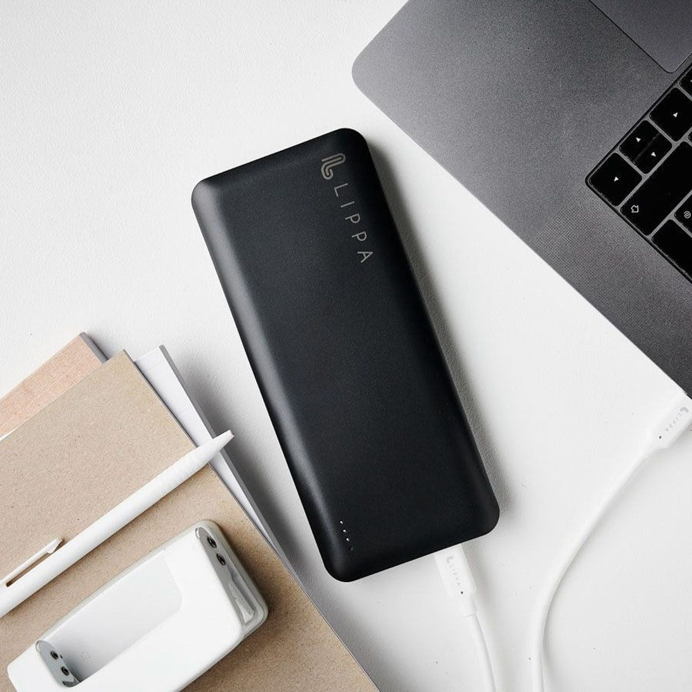 Lippa 65W Powerbank 26,800 mAh with 2 x USB-A & 1 x USB-C - Black