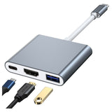 Lippa 3-in-1 60W Multiport USB-C Hub - Silver